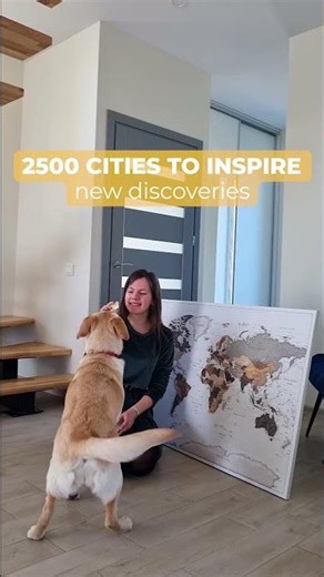 Unboxing Safari Push Pin Map to Track Places Visited | Trip Map #travel #giftideas #travelgifts