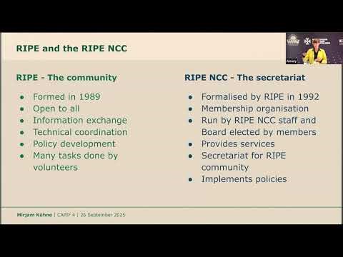 RIPE Community Update, Mirjam Kühne, RIPE Chair