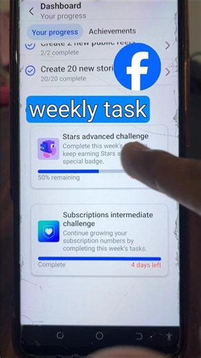 facebook new update / facebook weekly progress / weekly progress facebook