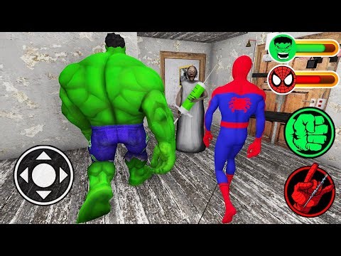 Playing as HULK and SPIDERMAN VS Granny