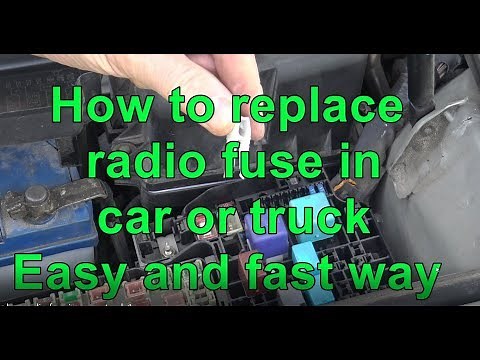 How to replace radio fuse in car or truck. Easy and Fast way.