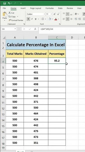 📊 How to Calculate Percentage in Excel – Fast & Easy Tutorial!