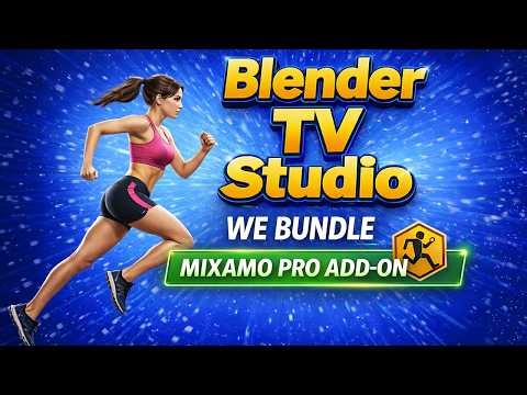 We Bundle the Mixamo Pro Add-On! – Blender T.V. Studio (DAZ to Blender Ed.)