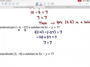 Linear Functions and Graphing