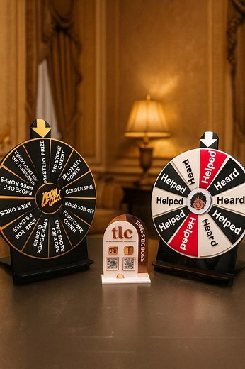 Customisable Prize Wheel – 400mm Spin to Win Game – Salon & Event Display Wheel – Black, Gold Acrylic Giveaway Spinner - Etsy
