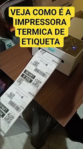 Como funciona a impressora termica de etiquetas