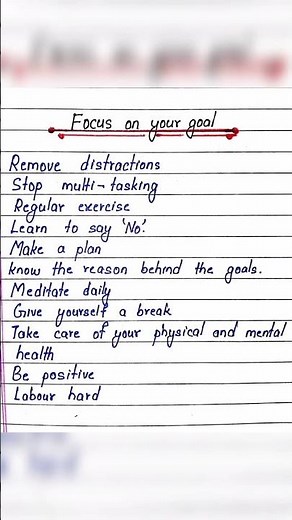 How to Focus on Your Goals | How To Set Goal | EK Education |