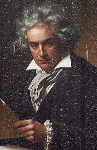 Beethoven in the rain A Dramatic 40-seconds Journey Through Storm and Sound #classicalmusic
