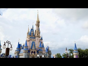 Magic Kingdom Cinderella Castle Area 2025 Sights & Sounds w/ Rain | Walt Disney World July 2025