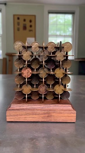 Old Wheat Penny Cube - History Through Coins