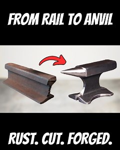 Can a piece of RAILROAD become a real ANVIL? In this video I'm making a small anvil out of an old piece of railroad track. #DIYAnvil #RailroadRestoration #WorkshopTools #Metalwork #ToolRestoration #Restoration.Road.2024 #fblifestyle | Restoration Road
