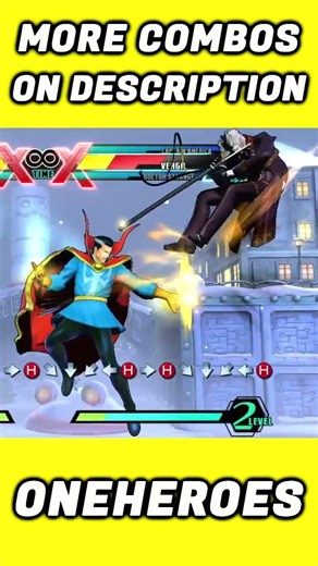 VERGIL COMBO INTO DOCTOR STRANGE FEAT.CAPTAIN AMERICA! #shorts #umvc3 #ultimatemarvelvscapcom3 #mvc3