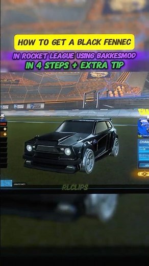 How To Get a Black Fennec in Rocket League (Works on Any Car 🚀)