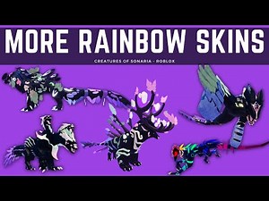 Pastel and Vivid Rainbow Skins [Creatures of Sonaria - Roblox]