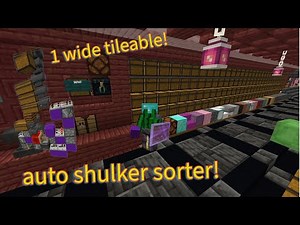 EASIEST Auto Shulker sorting system in Minecraft!