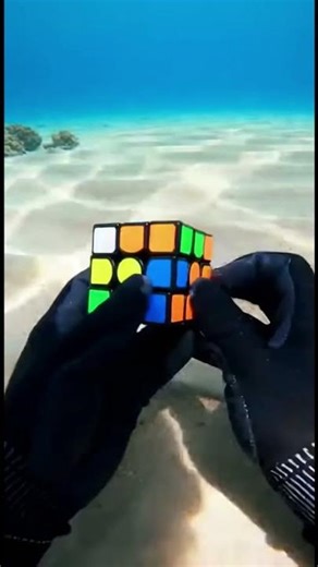 POV: I Solved a Rubik’s Cube Underwater