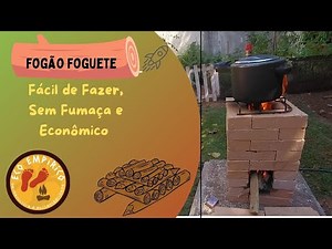 [ROCKET STOVE]: How to Make a Rocket Stove from Stacked Bricks {Easy, Quick and Efficient.}