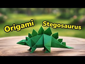 EASY ORIGAMI STEGOSAURUS – JURASSIC WORLD TUTORIAL / origami animal