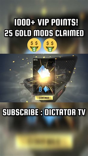 TACTICOOL:25 GOLD MODS & 1000+ VIP POINTS!! #shorts #giveaway #tacticoolnewupdate