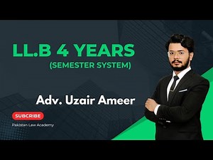 LL.B 4 Years | Syllabus | Study Curriculum by HEC | Pakistan