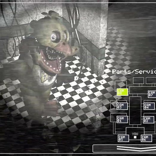 Withered Chica FNaF in Real Time Voice Line Animated