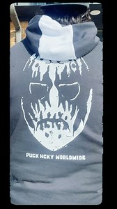 Our #PUCKHCKY ‘CORPSE PAINT’ pullover hockey hoodie in black and white. ☠️ Find this & more from our official PUCK HCKY collection now, hit the 🔗 in bio! #puckyeah . . . . #detroit #streetstyle #streetwearfashion #streetwear #hockeylife #hockeyapparel #hockeytown #hockeylifestyle #detroitstyle #madeindetroit | PUCK HCKY