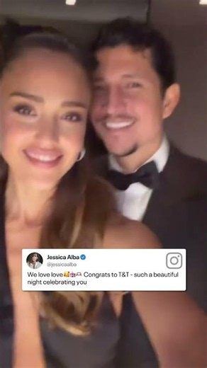 Jessica Alba and Danny Ramirez before Taylor Swift and Travis Kelce's wedding. (🎥: IG/jessicaalba)