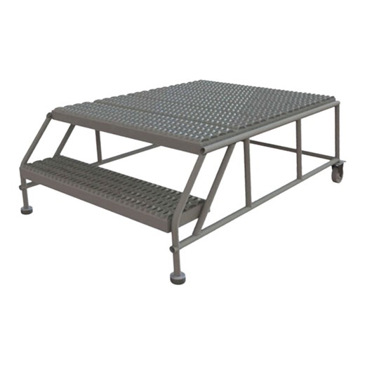 Tri-Arc 36" x 47" 2-Step Steel Mobile Work Platform WLWP023648 - 800 lb. Capacity