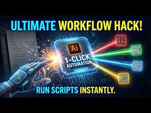 Run Any Illustrator Script with ONE CLICK! (Using Actions) #adobeillustrator #illustrator #scripts