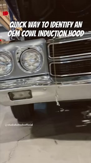 Quick Way To Identify if Your Chevelles Cowl Induction Hood is OEM | Studio Hotrods