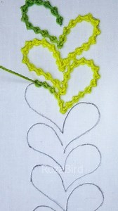 600K views · 7.3K reactions | Very Unique Borderline hand embroidery sewing tutorial! #embroidery #reelsfb #borderline #satisfying #everyone #trending #facebookreels #easy #handembroidery #fbreelsvideo #fbreels #stitch #viral #diy #reels #tutorial #handmade #fypシ #border #cute #support | RozaBird | Facebook