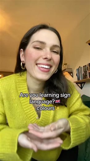 Adel on Instagram: "How to sign colours in British sign language ￼ #bsl #signlanguage #britishsignlanguage #deaf #sse #sign"