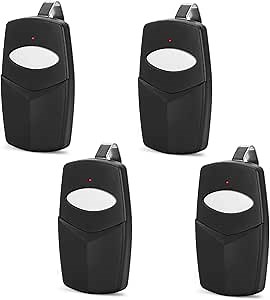 4 Pack 310Mhz DTC for Linear Delta 3 Garage Door Remote, 8 Dip Switch Garage Door Opener Remote Replace DT DTA DTD DTC DTD DT2D DT4A, Digital Control Delta 3 Garage Door Opener Transmitter