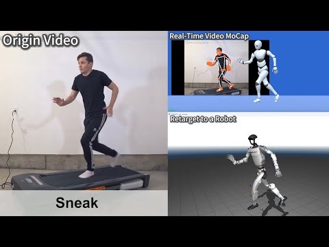 [Open Source] Real-Time Video and WebCam MoCap to a MuJoCo Robot