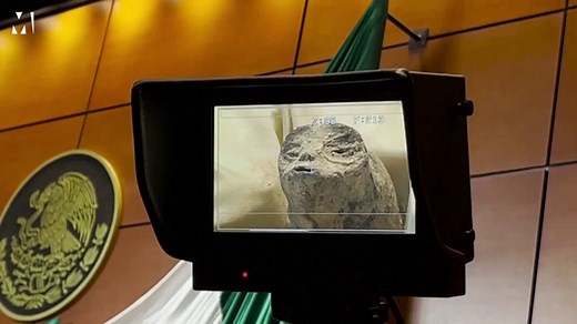 Three-fingered 'alien bodies' unveiled in Mexico