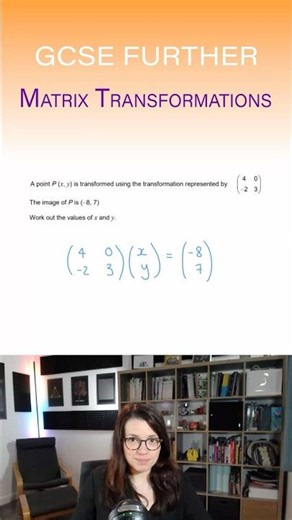 Matrix Transformations | GCSE Further Maths #GCSEMaths #MathsRevision #Shorts