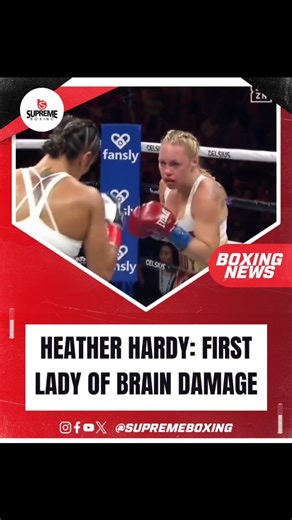 🥊 Last December, recently retired @heathertheheat said in an interview, “I’m the First Lady of brain damage.” Since her career ended with a brutal loss to Serrano in August 2023, when Hardy was 41 years old and badly overmatched, she’s spoken with several journalists about her “dead brain” and vision problems. Boxing didn’t necessarily cause all of it – Hardy also absorbed shots in MMA and has acknowledged an affinity for alcohol – but she still stands out as a once-prominent female boxer who w
