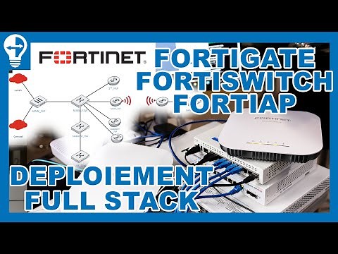 Configuration Fortinet Intégrale : FortiGate, FortiSwitch, FortiAP | SD-WAN, FortiLink, VLANs, SSIDs