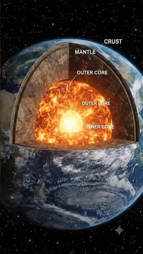 How Does Earth’s Magnetic Field Work? 🌍 #space #moon #sun