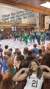 53K views · 551 reactions | Meanwhile, in Troy… The Notre Dame band & cheerleaders held a pep rally for Troy’s School 18 ahead of their big game in Albany ☘️ : @troycsd #NotreDame #NCAA #Troy #TroyNY #MarchMadness #FightingIrish #irish #upstateny #twobuttonsdeep | Two Buttons Deep | Facebook