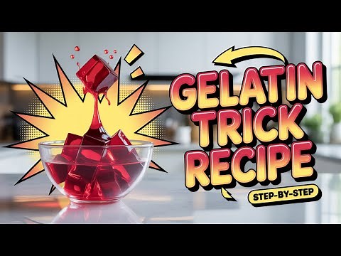 GELATIN TRICK RECIPE | JELLO FOR WEIGTH LOSS - GELATIN TRICK STEP BY STEP