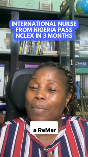 4.8K views · 70 reactions | An inspiring story from Nigeria! Despite a jam-packed work schedule, this determined international nurse carved out time each day to study with focus and purpose. In just 3 short months, she mastered the content, built her test-taking confidence, and passed the NCLEX! Get started now: ReMarNurse.com | ReMar Nurse | Facebook