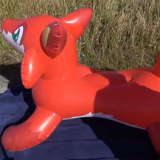 Red Fox Ride-On Pool Toy from Inflatable World