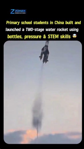 Chinese Primary Students Launch an Insane 2-Stage Water Rocket 🚀