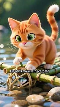 Milo Catching Fish | Cute Cat Adventure by the River