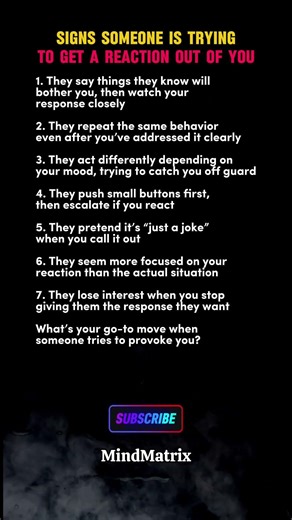 Signs Someone Is Trying To Get A Reaction Out Of You