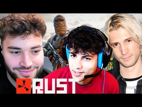 Adin Ross Plays Rusts W/ Stable Ronaldo & XQC!