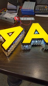 6.9K views · 58 reactions | Glitter Effect 3D Letters | Dot Lit LED...