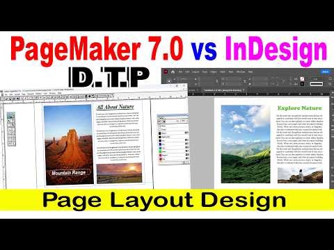 PageMaker 7.0 vs InDesign – Page Layouts Design & Productivity Tips