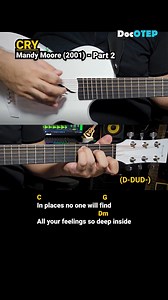 Cry - Mandy Moore (2001) Easy Guitar Chords Tutorial with Lyrics Part 2 SHORTS REELS | Doc OTEP Studio